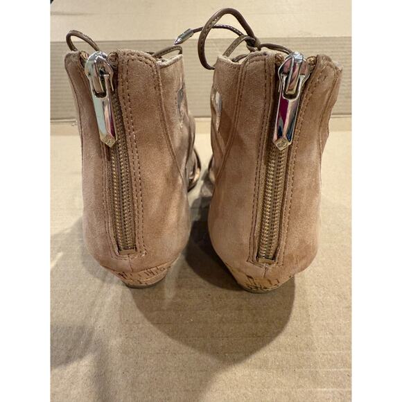 Sam Edelman Suede Dean Caged Gladiator Sandal Womens Size 6.5M Tan - Picture 5 of 8